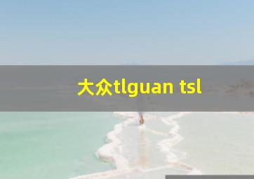 大众tlguan tsl